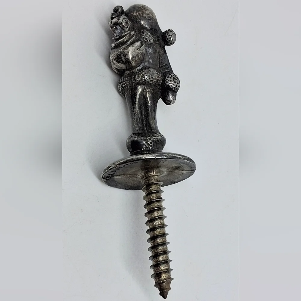 * Vintage Reed Barton Pewter Santa Claus Bottle Stopper Christmas